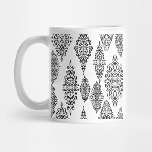 Black and White Repeating Pattern Mug